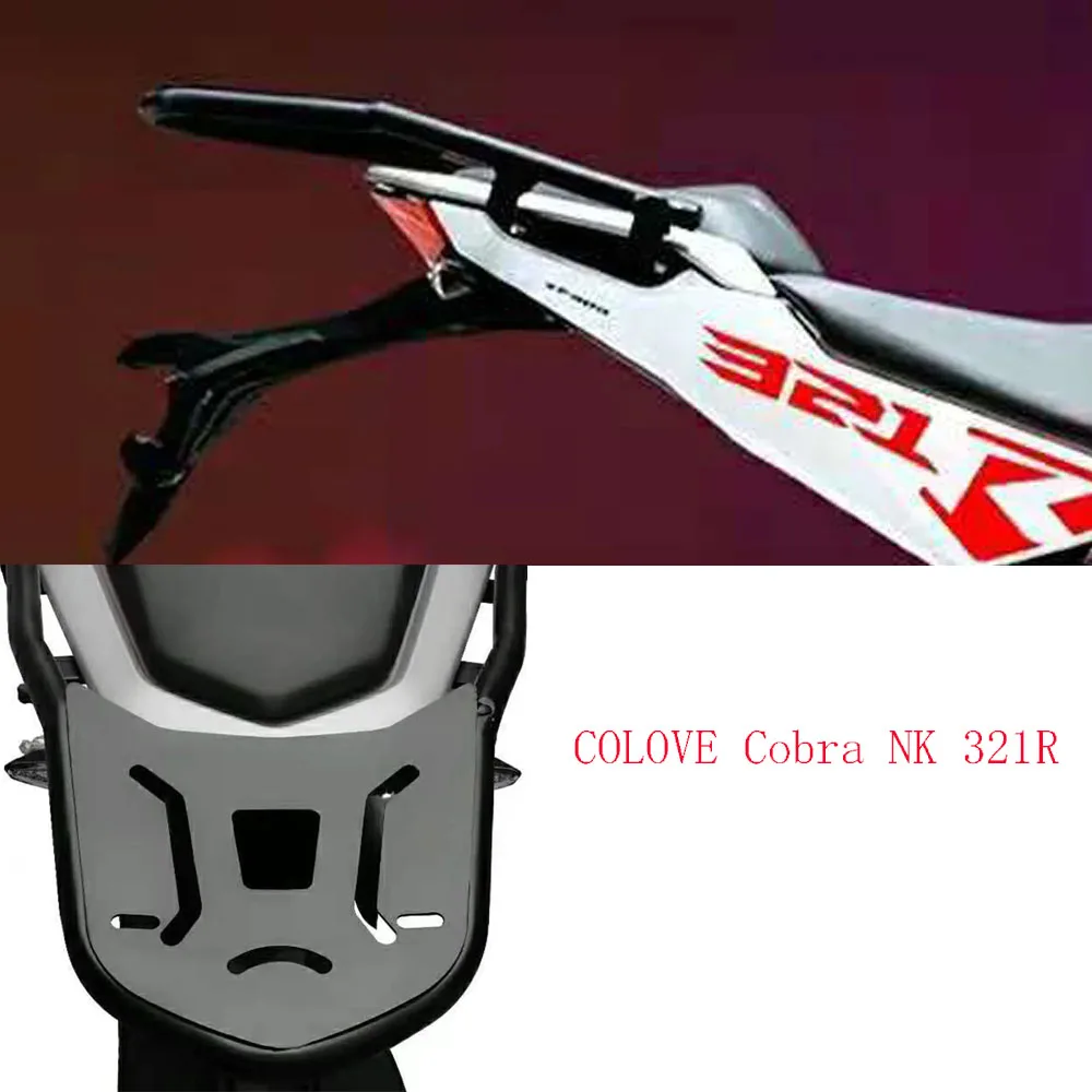 

New Rear Seat Rack Bracket For COLOVE Cobra NK 321R Pure Racer Scrambler Luggage Carrier Cargo Shelf Support COLOVE Cobra NK 321