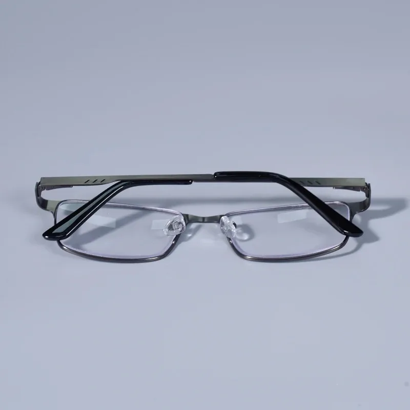 +0,75 1,25 1,5 1,75 2,0 2,25 2,75 Anti-Blaulicht Herrenbrille Quadratischer Metallrahmen Große Lesebrille Presbyopie-Brille Gafas Lectura – Detail 11