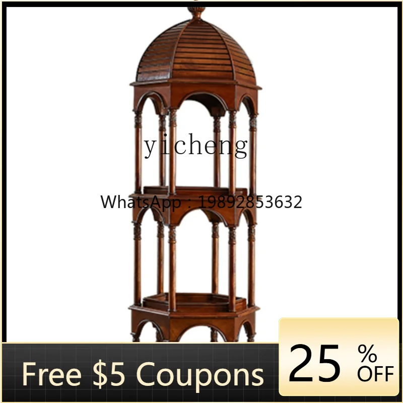

Shelf Floor Living Room Solid Wood Antique Display Stand