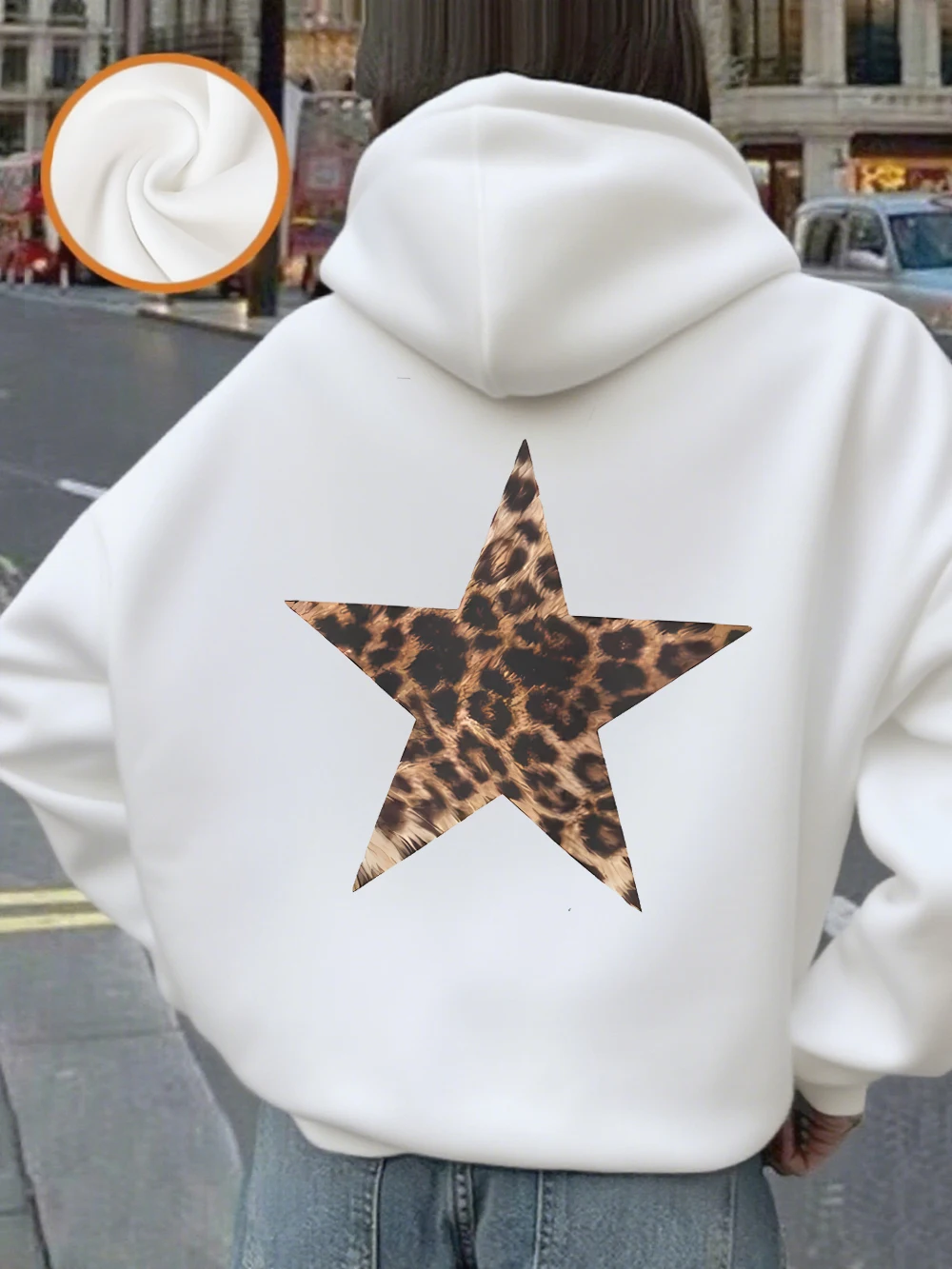 

Толстовки с леопардовым принтом и звездами, женские свободные пуловеры с карманами, зимние флисовые теплые толстовки, базовая спортивная женская одежда
