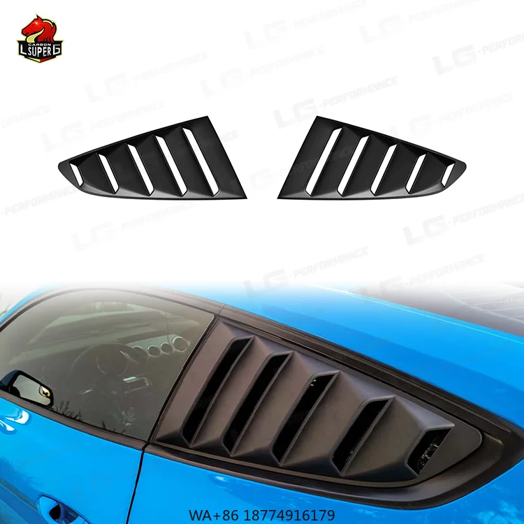 

ABS Material Side Window Cover Vent Exterior Accessories Rear Window Louvers for 2015-2017