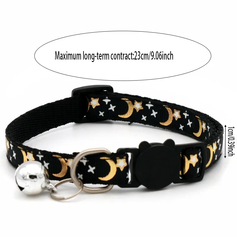 Collier pour animaux coloré avec clochette et empreintes pattes_voghion.com