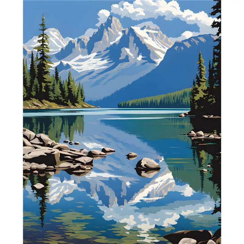 

GATYZTORY картина маслом по номерам рисунок на холсте ручная роспись художественный подарок DIY раскраска по номерам наборы пейзажей дома домашний декор