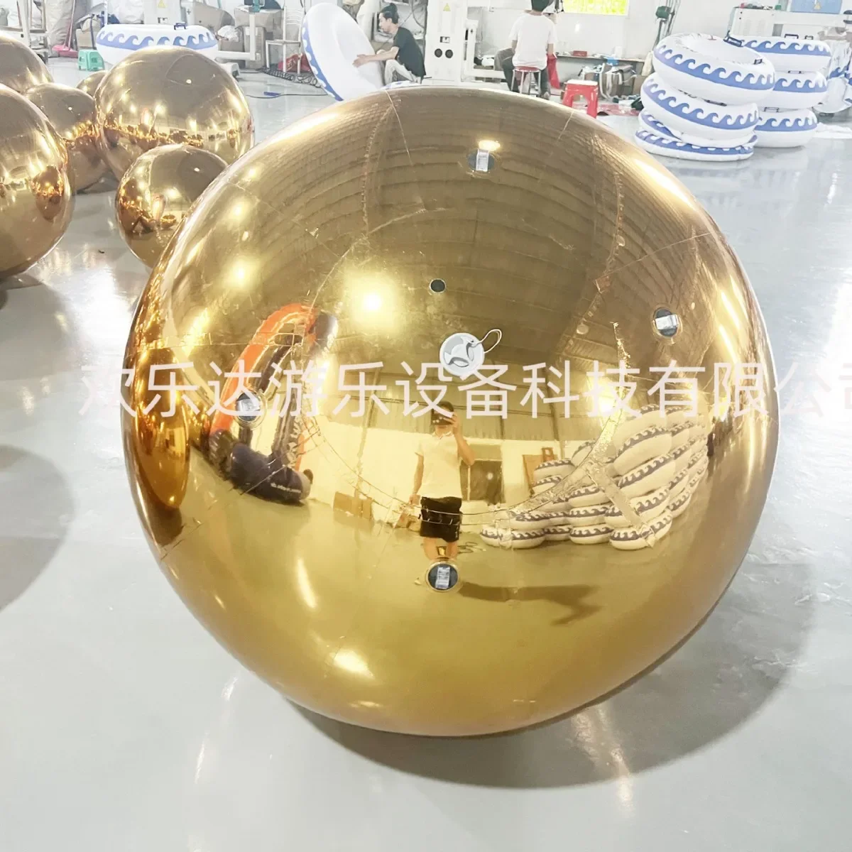

Double bar inflatable pvc mirror ball reflective ball shopping mall KTV wedding New Year beautiful Chen decorations props balloo