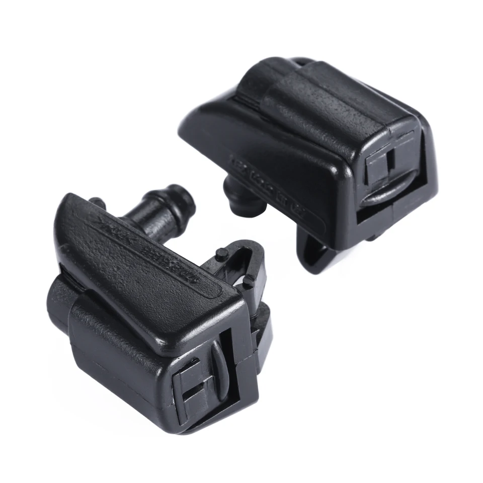 2Pcs Plastic Front Windshield Wiper Washer Water Spray Jet Nozzles
