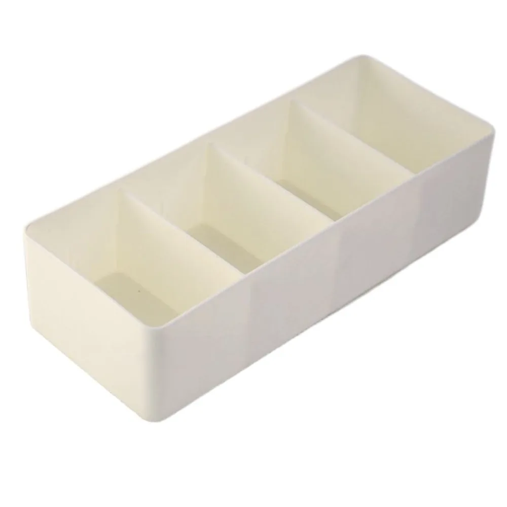 New Plastic Desktop Storage Box Multipurpose Durable Divided Drawer Storage Box Removable Partitions Dressing Box