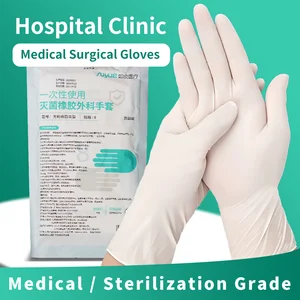 JUSTLANG - - Eldiven-sterilizasyon-cerrahi, tek kullanımlık eldivenler, lateks Eldiven, cerrahi aletler, Sterilizasyon, tozsuz, Cerrahi, Hastane veya Doktor veya 10 çift 8 en çok satılan eldivenler (cerrahi) - 1 numara