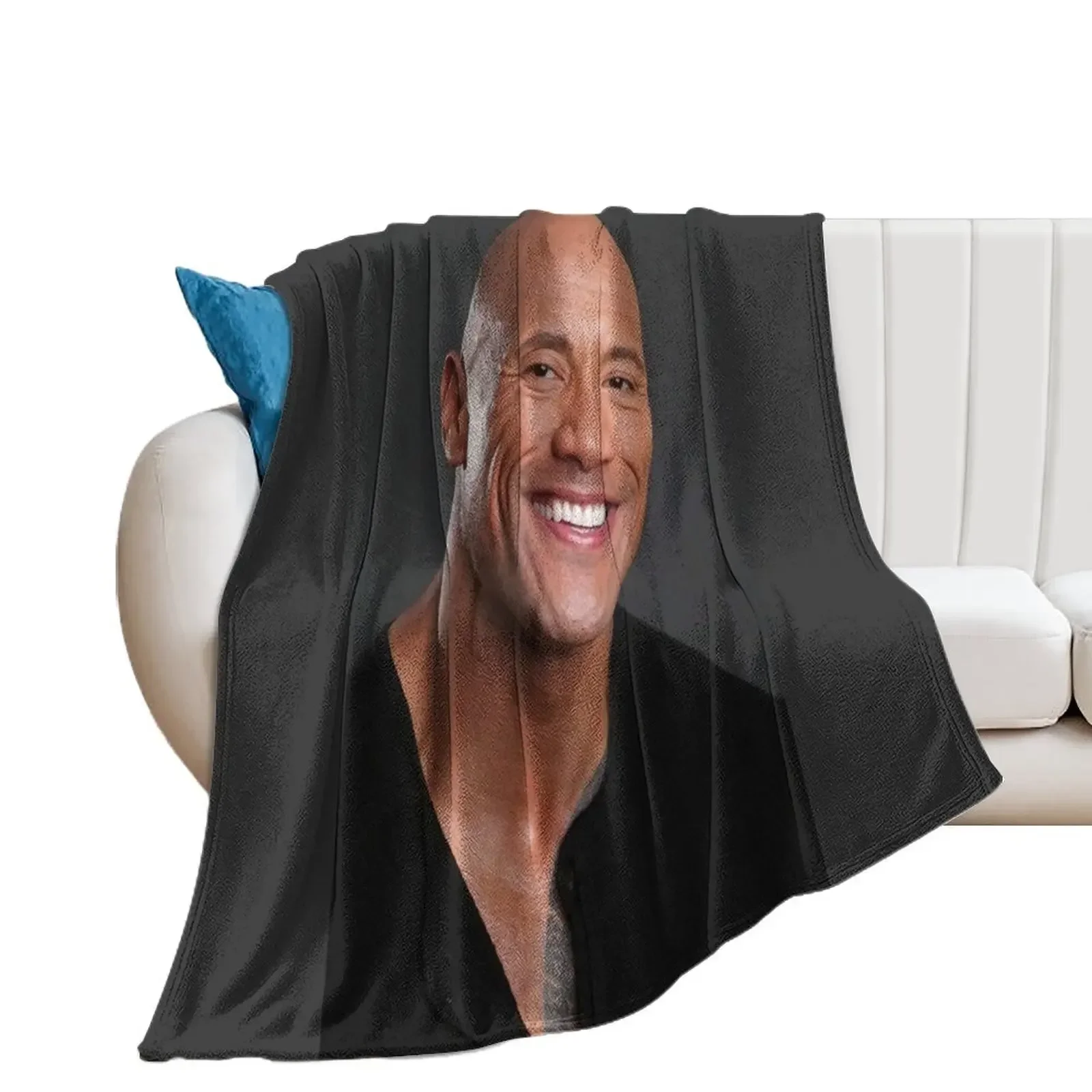 

dwayne johnson Throw Blanket Custom funny gift Nap Blankets