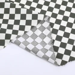 Thin Black and White Plaid Fabric Hand Sewn Fabric 150cm Wide Plaid Shirt Dress DIY men's/women's Fabric Background Decoration