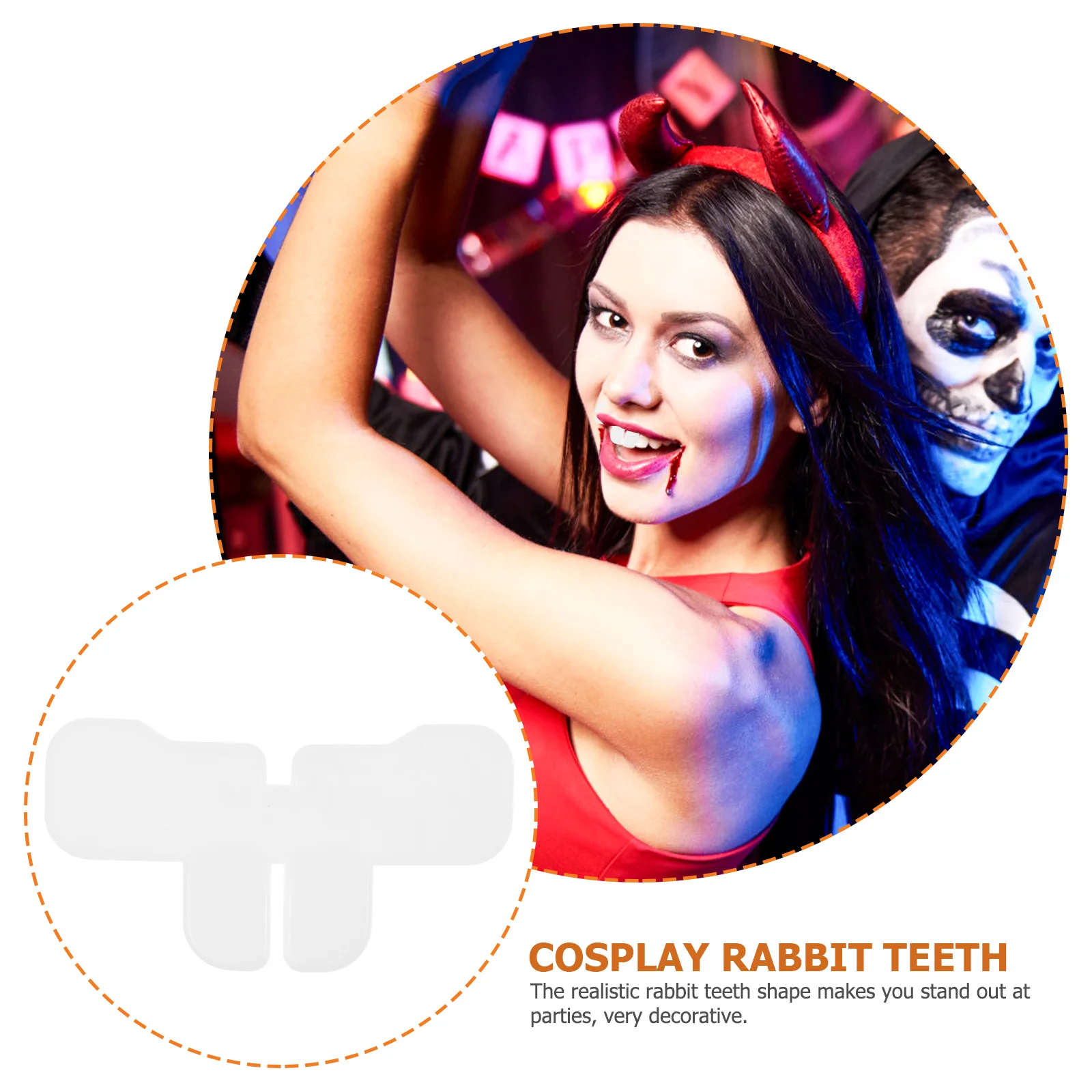 

Simulated Rabbit Teeth Cosplay Prop Decoration Make up Silica Bag Fillers