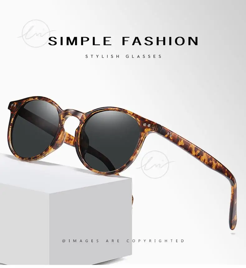 LM Retro Runde Sonnenbrille Frauen Männer Ultraleicht TR90 Polarisierte Unisex Driving Shades Vintage Sonnenbrille UV400 Gafas De Sol – Detail 1