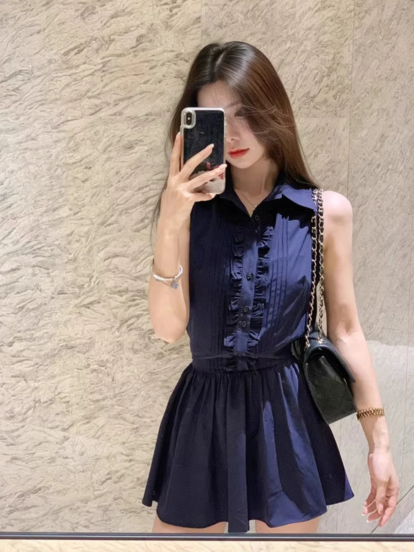 الرغبة النقية الراقية irt الدكتور المرأة تصميم الخصر مقصوص Svel سترة ort تنورة الصيف الكورية Sle Ci تخفيف #2