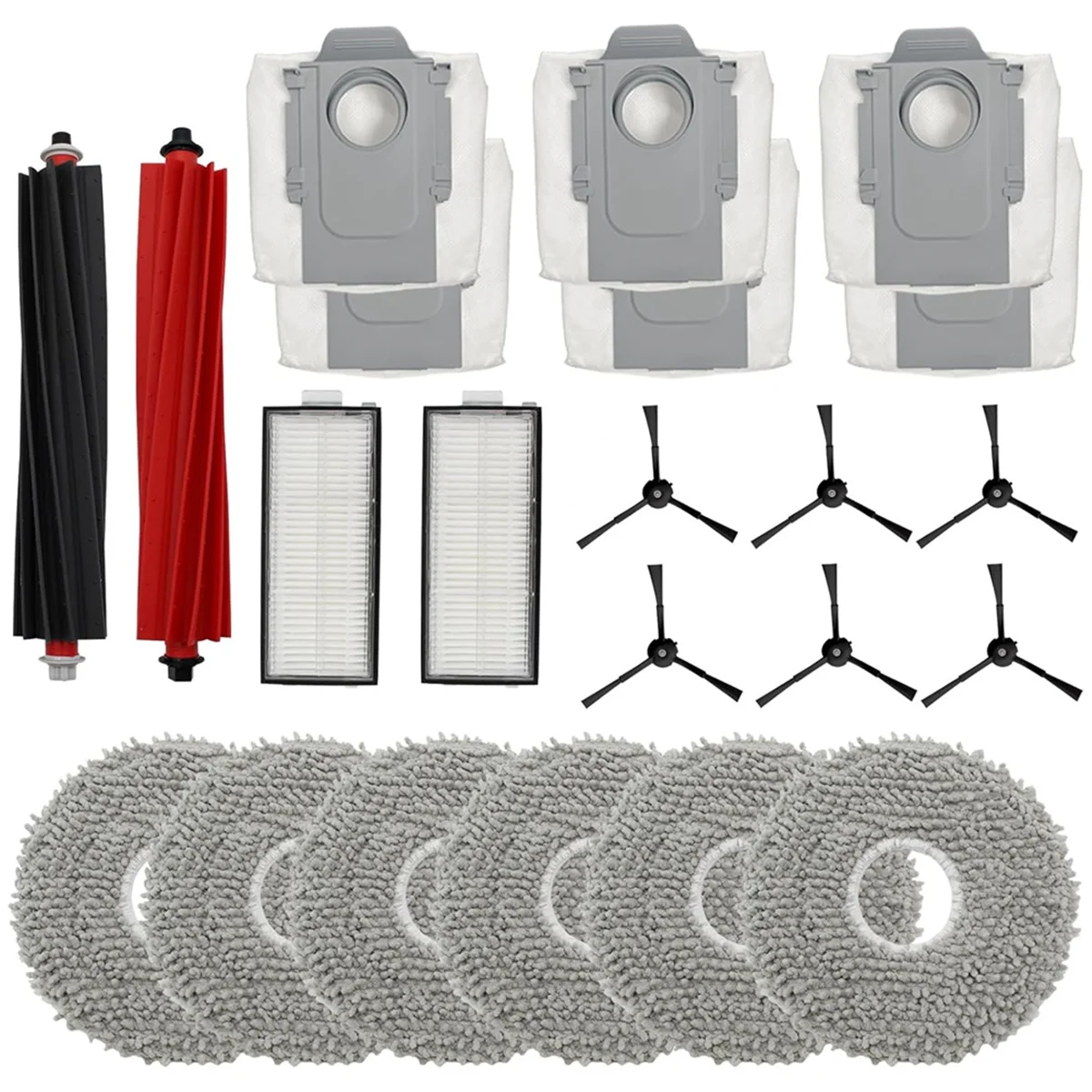 Per Roborock Qrevo Master Robot aspirapolvere Spazzola laterale principale Filtro Hepa Mop Sacchetti per la polvere in tessuto Parti di ricambio