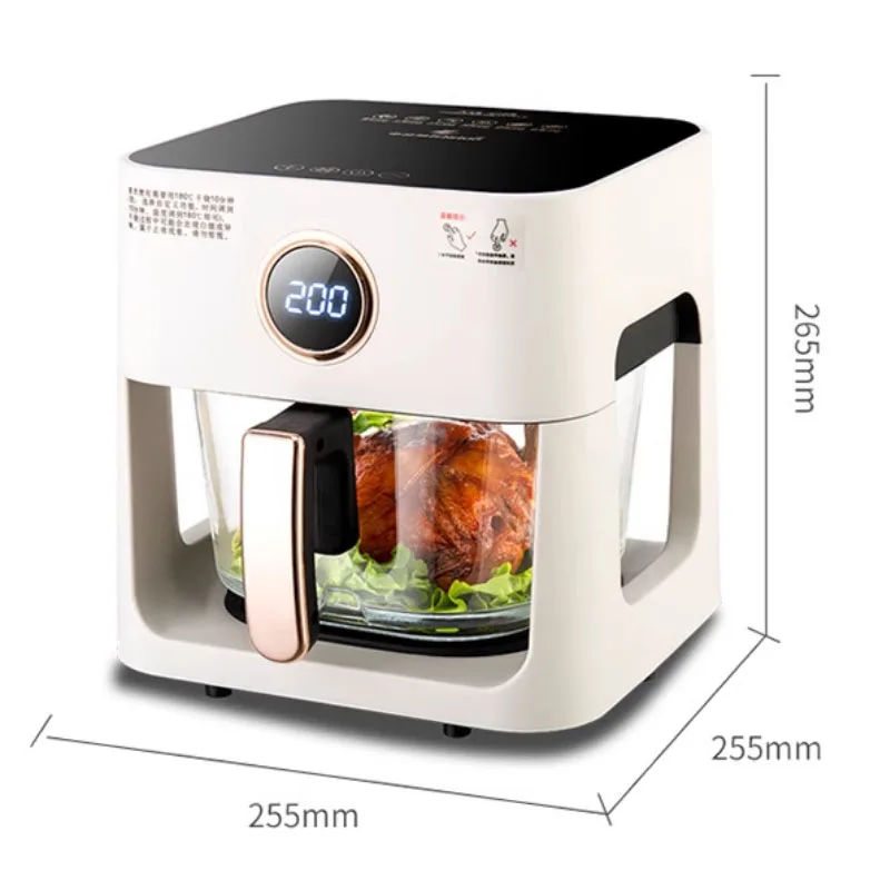 Panoramic View Air Fryer Ho Multifunctional Intelligent French Fry Machine 5L Large Capacity Automatic Electric Fryer