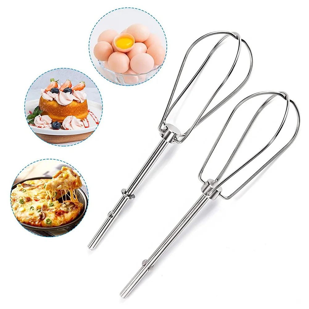 Compatible for Kitchen Aid Hand Mixer Attachments, Replacement Egg Beaters Mixmaster Model Replaces: W10490648 KHM2B