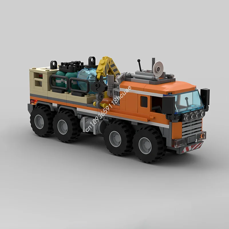 388 Uds. MOC Transporter camión de carga ártico ciudad ingeniería modelo bloques de construcción ladrillos apilables juguetes creativos regalo para niños Diy