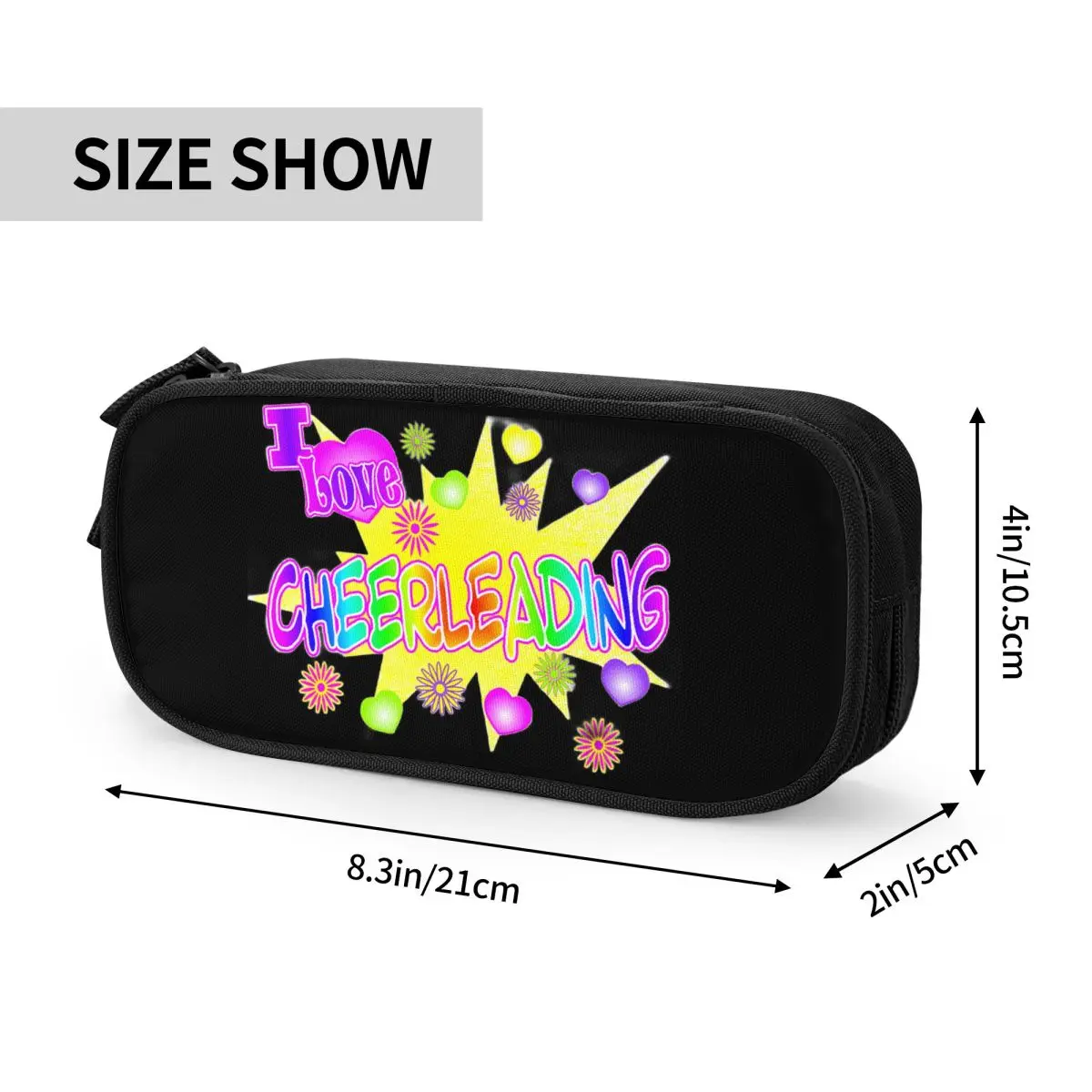 Cheerleading Girl Customized Cute Pencil Case Boys Gilrs Large Storage Pencil Box Students Stationery