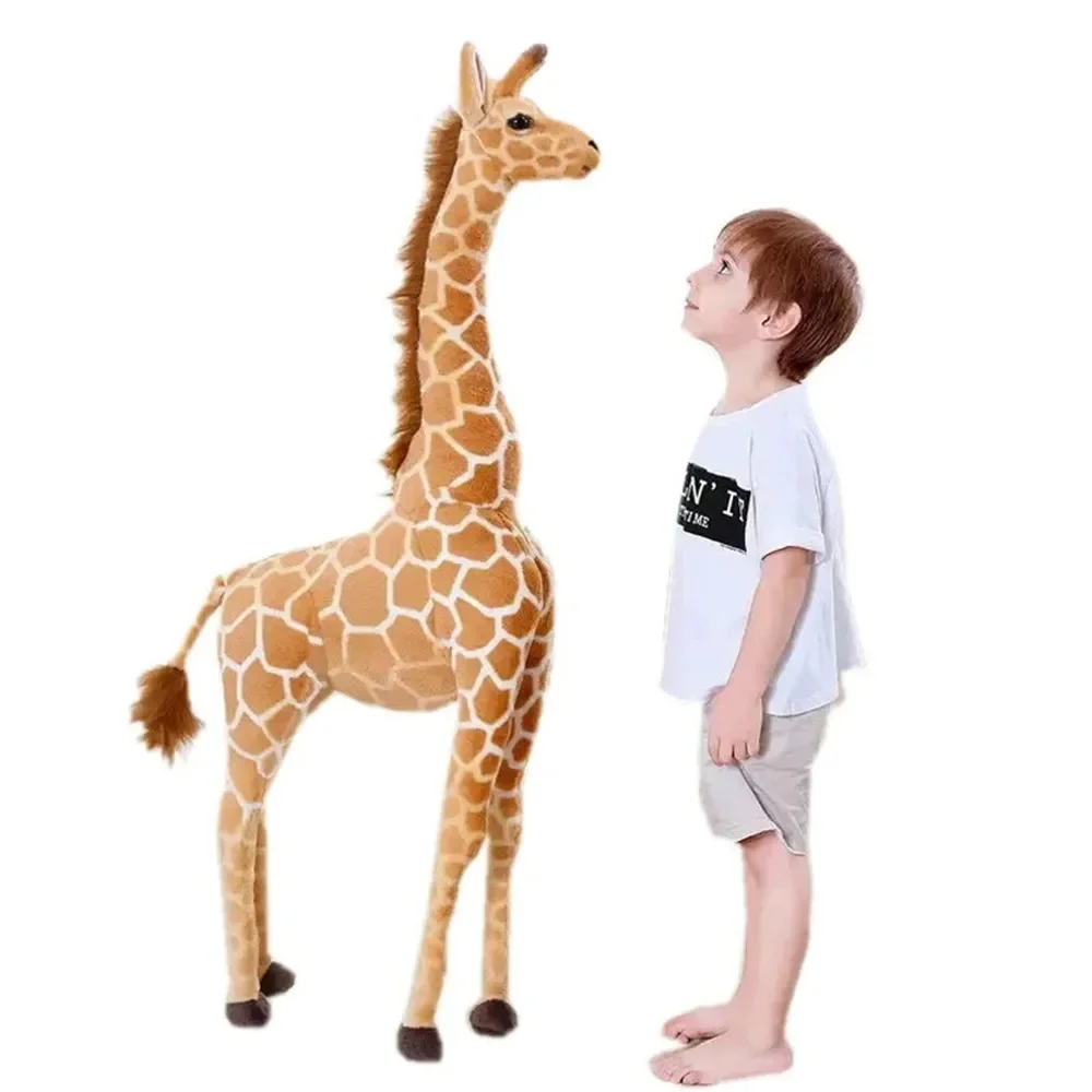 35-120cm Giant Real Life Giraffe Plush Toys High Quality Stuffed Animals Dolls Soft Kids Children Baby Birthday Gift Room Decor