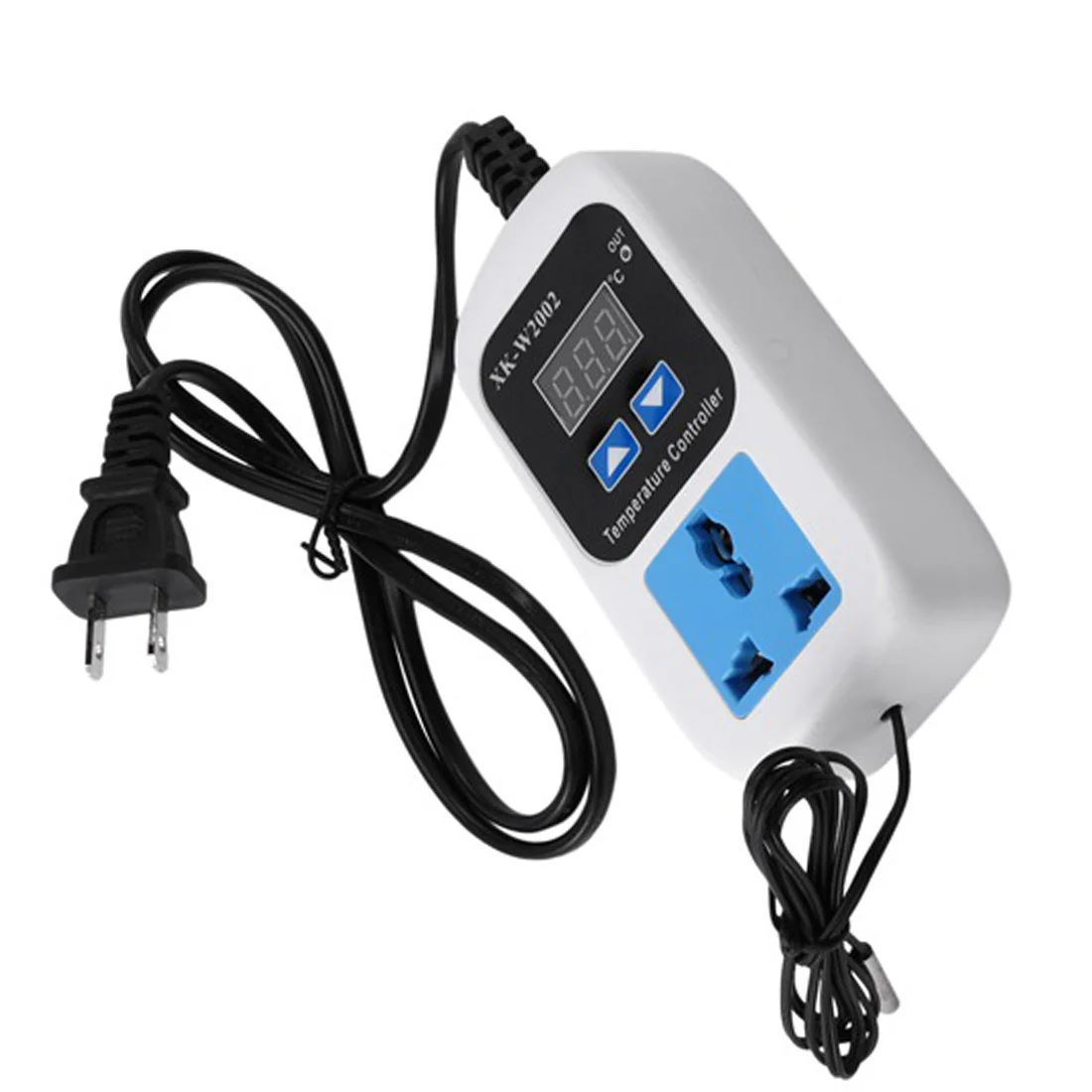 AC 110-220V Digital Thermostat Regulator Temperature Controller Thermostat Regulator Socket Outlet XK-W2002 US Plug
