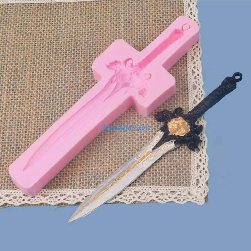 U2JC Cake Moulds Candy Moulds Pastry Decorating Tools Sword Shaped Dessert Molds