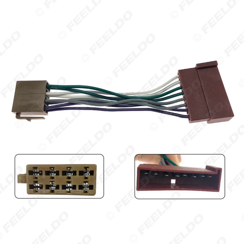 자동차 오디오 라디오 ISO 배선 하네스 어댑터 Ford 85-05 Jaguar Lincoln Mercury ISO 표준 커넥터 와이어