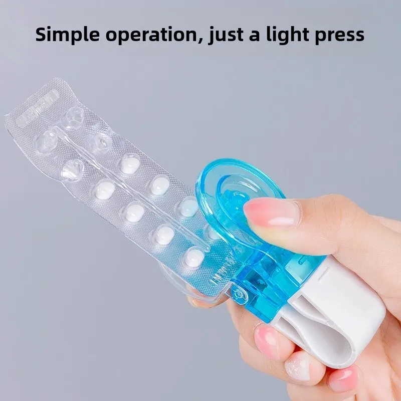 

2PCS Portable Pill Taker Cup Anti-Pollution Pill Popper Reusable Medication Dispenser Travel Medicine Organizer Box