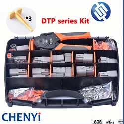 226 pcs Deutsch DTP Series Waterproof Connector Wire Kit Repair tool box DTP06-2S DTP06-4S DTP04-2P/4P with terminal and pliers