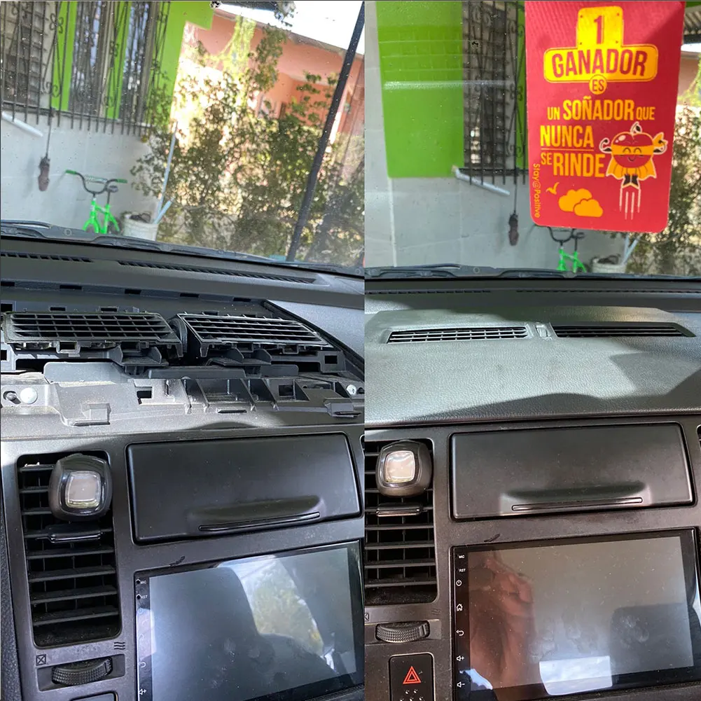 

Car Finisher-Instrument Panel Cover for Nissan Tiida 2005-2011 Non-Slip Air Conditioner Vent Outlet Dashboard Cover Front Shell