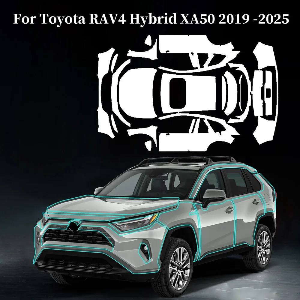 

For Toyota RAV4 Hybrid XA50 2019-2024 Pre-cut TPU Paint Protection Clear PPF Car Body Self-Healing Bra Anti-scratch Resistant