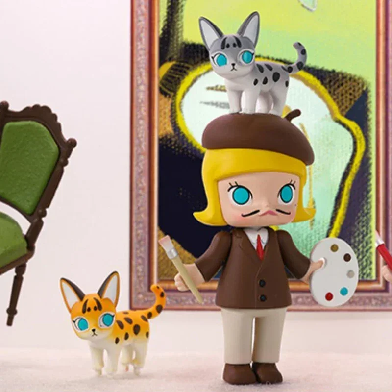 

POP MART MOLLY Auction Series Blind Box Guess Bag Mystery Box Toys Doll Cute Anime Figure Desktop Ornaments Gift Collection