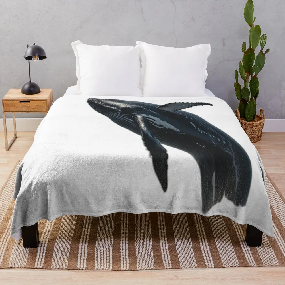 Copy of Copy of majestic humpback whale jumping Throw Blanket Sofa Quilt cosplay anime bed plaid Stuffeds Blankets