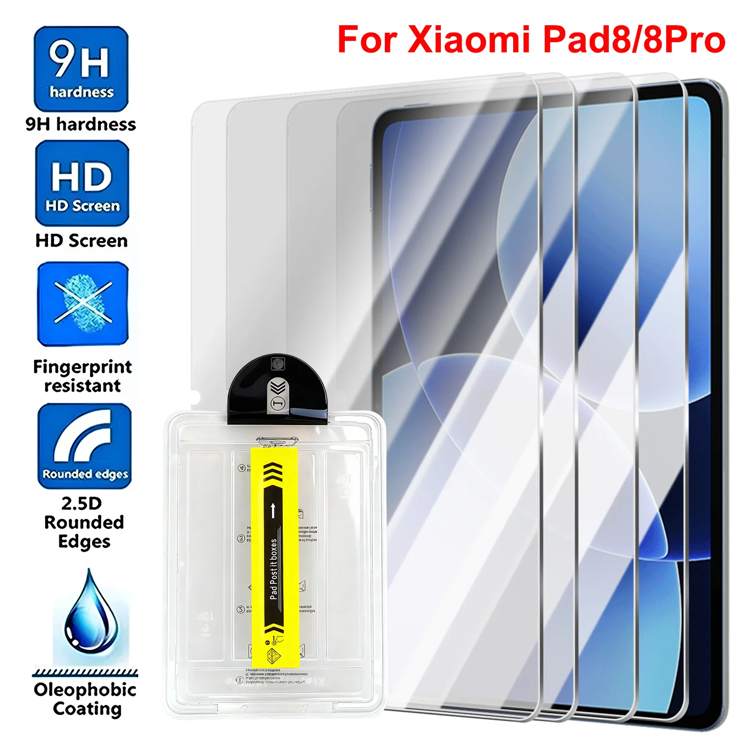 

Для Xiaomi Pad 8/8 Pro 11,2 дюйма 2025 закаленное стекло Защитная пленка для экрана Простая установка для Mi Pad 8 Защитная стеклянная пленка