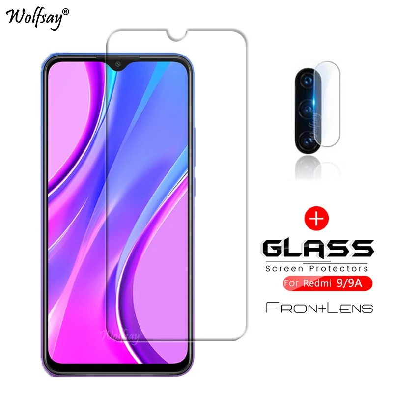 

Стекло для Xiaomi Redmi 9, Защитная пленка для экрана и объектива камеры для Xiaomi Redmi 9, 9A, 9C, закаленное стекло