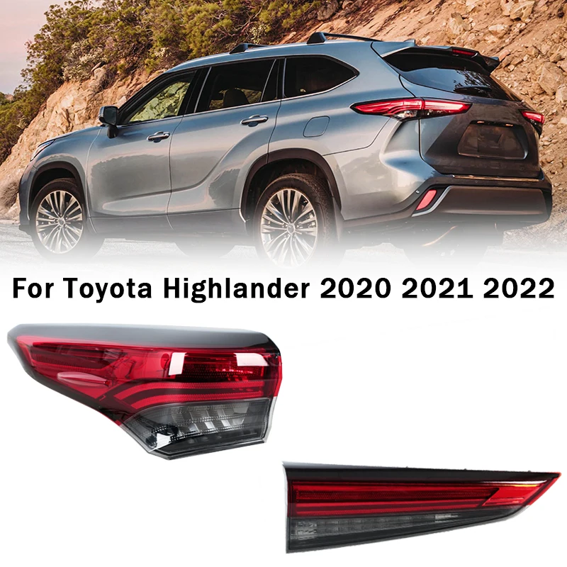 

Задний фонарь в сборе, стоп-сигнал для Toyota Highlander 2020 2021 2022, задний фонарь, светодиодный ходовой задний фонарь, автомобильные аксессуары