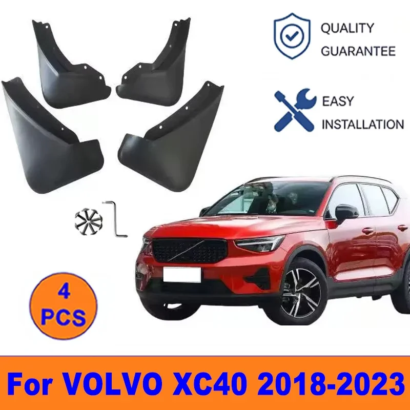 

4Pcs Mud Flaps For VOLVO XC40 2018-2023 - Splash Guards Front & Rear Wheel Fender Mudguards Car Exterior Protection Accessories