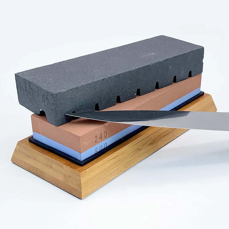 320# Correction Stone Sharpening Warter Whetstone Repair Stone Accessories Tools Kitchen Bar Knife Sharper Horizontal Stripes