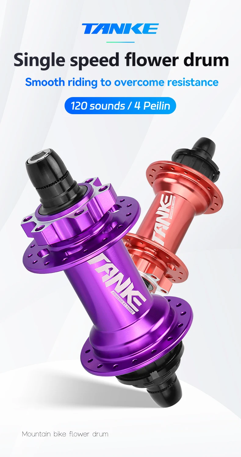TANKE Dirt Jump Nabe, Single-Speed, Aluminiumlegierung, 32 Löcher, 120 Punkte, 135*10mm, DJ MTB Naben, Sicherungsring, 6 Krallen, 3 Zähne, BMX Fahrrad – Detail 1