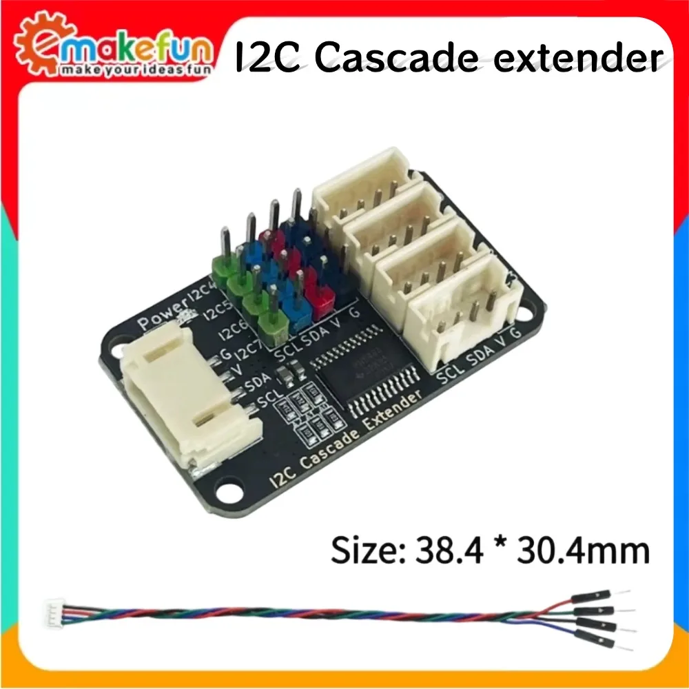 TCA9548A I2C Multiplexer Module 1-to-8-way default I2C address 0x74 suitable for Arduino/ESP32/Microbit/Raspberry Pi 3.3-5v