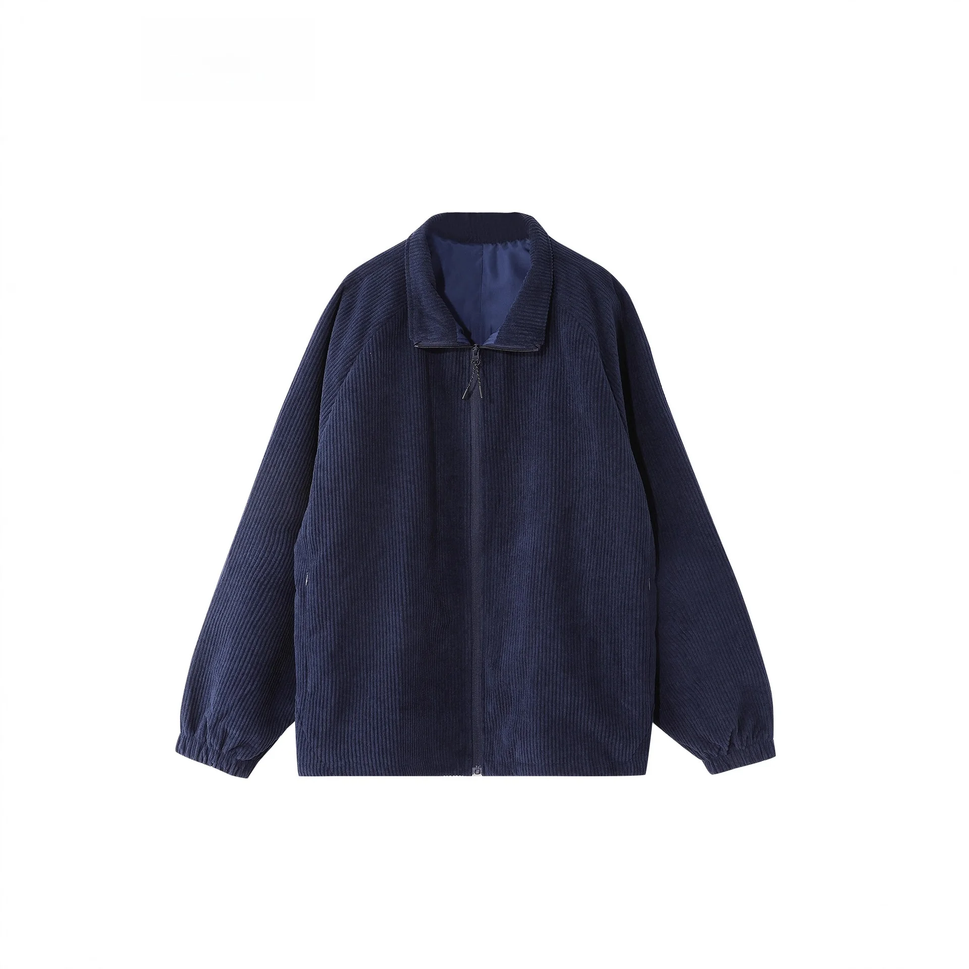 

Men's Casual Corduroy Jaet Stand Collar ort Loose Fit Spor Leisure Outerwear High Street Sle Polyester Fabric