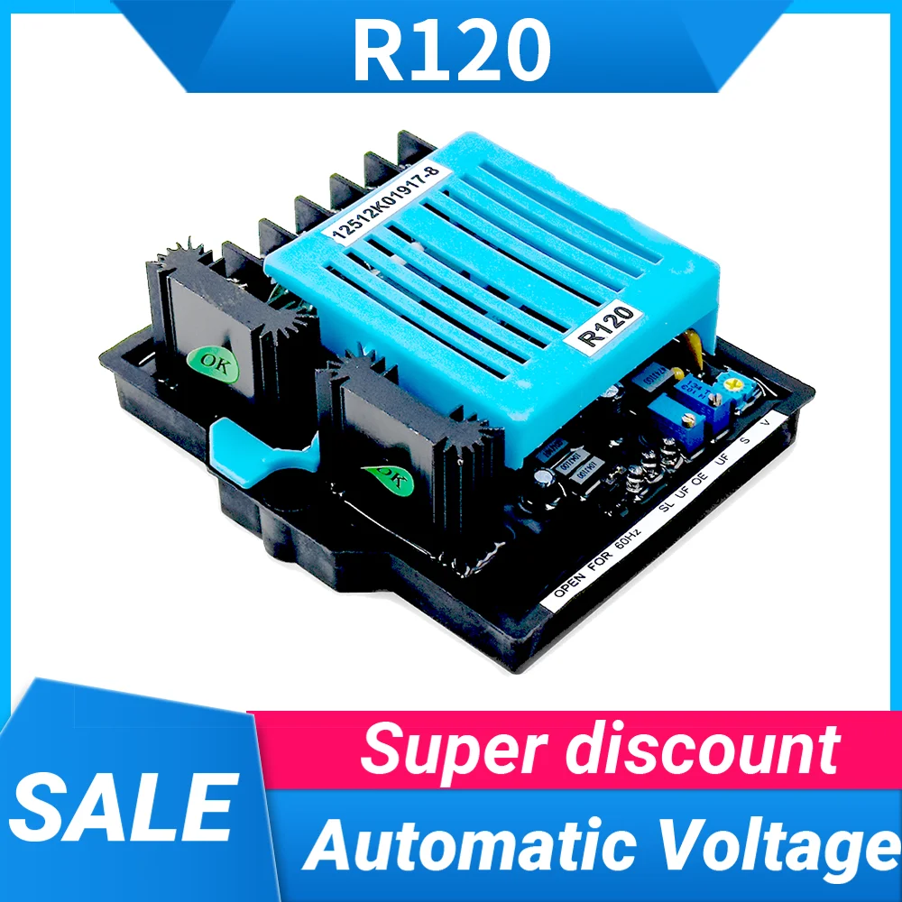 

AVR R120 Diesel Brushless Generator Set Excitation Board Stabilizer Board Automatic Voltage Regulator