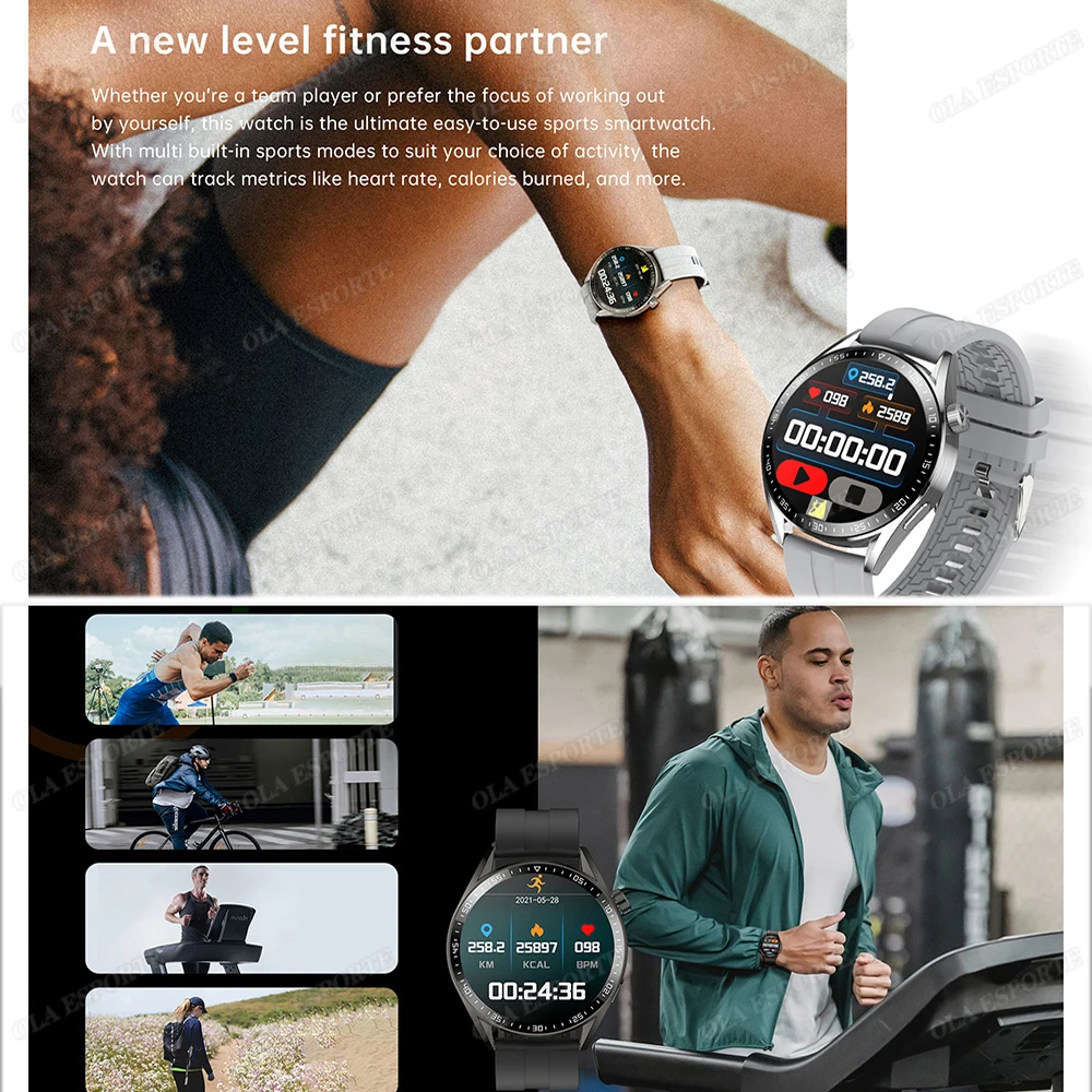 2025 New Smart Watch Men Watch 4 Pro 360*360 HD Screen Heart Rate Bluetooth Call Health Monitoring Sports Waterproof Smartwatch