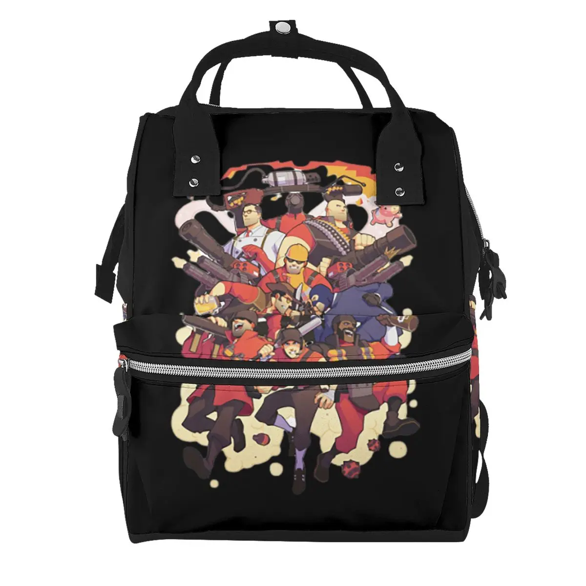 Team Fortress 2 Student Backpack School Bag Hiking Travel Daypack for Men Women Bookbag Shoulder Bags