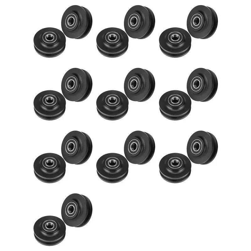 

【LAST CHANCE】20Pcs Sliding Barn Door Wheel Heavy Duty Cabinet Window Pulley Roller Quiet Sliding Door Track Perfect For DIY Barn