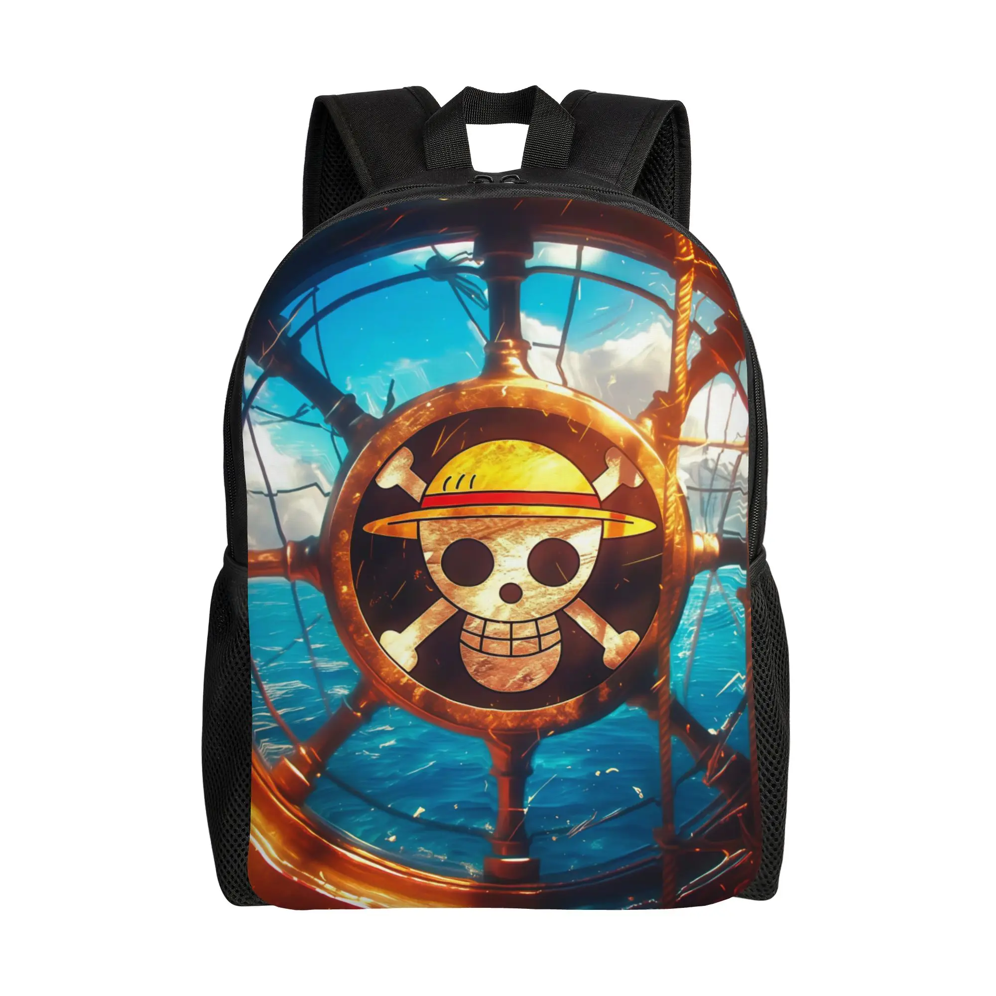 Ones Pieces Anime  Women Backpack Classical Student School Bag   Laptop Backpack Boys Girls Travel Shoulder Bag