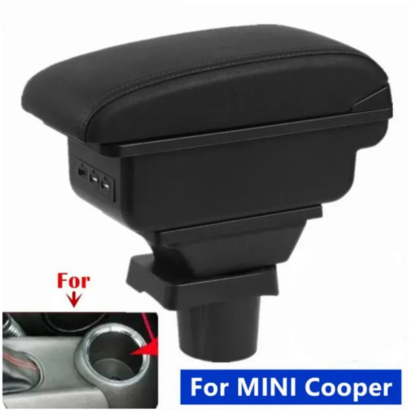 Auto-Armlehnenbox für BMW Mini Coupe Cooper S Countryman R50 R52 R53 R56 R57 R58 R60 Zentrale Armlehnen-Aufbewahrungsbox Ellbogenstütze