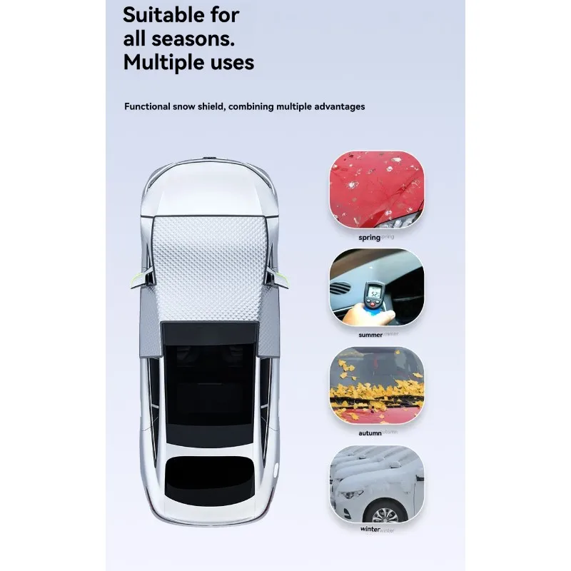 

Universal Front Windshield Anti-Frost Shield-For Winter-Waterproof Fabric Thickened Car Snow Cover