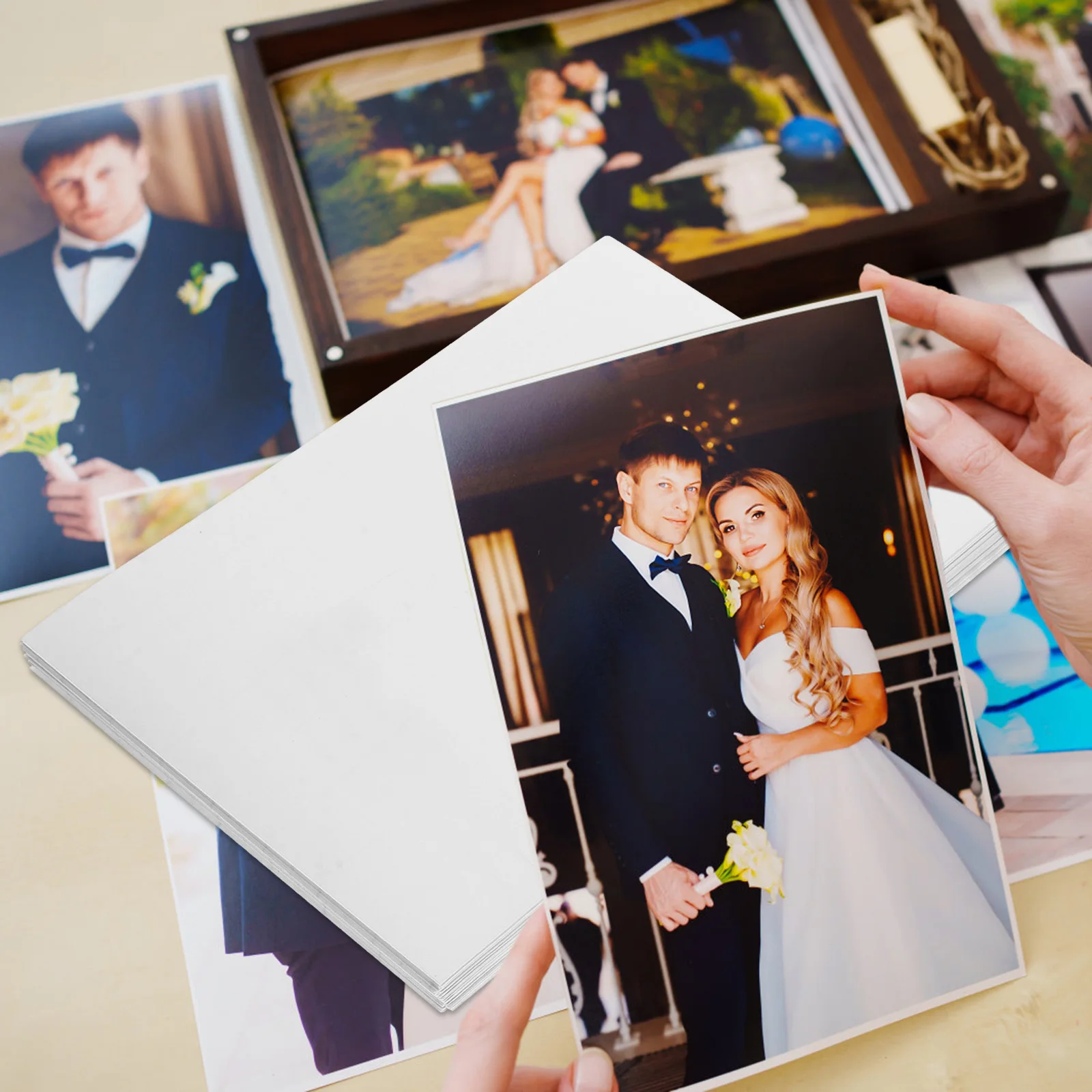 50pcs Photo Protective Film A5 Size Self Laminating Sheets Transparent Sticker PVC Adhesive Layering Film Scratch Resistant