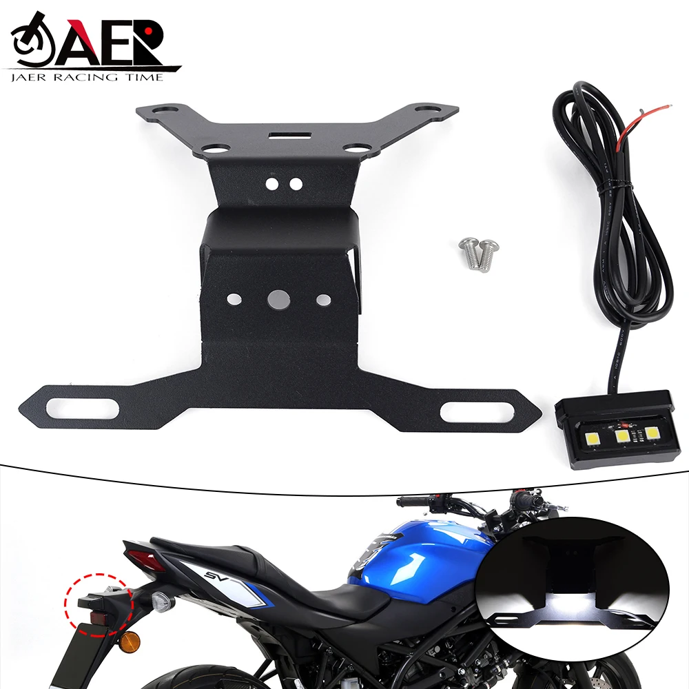 

Кронштейн номерного знака мотоцикла с подсветкой для Suzuki SV650 SV 650 ABS 2015-2021 SV650X 2018-2021