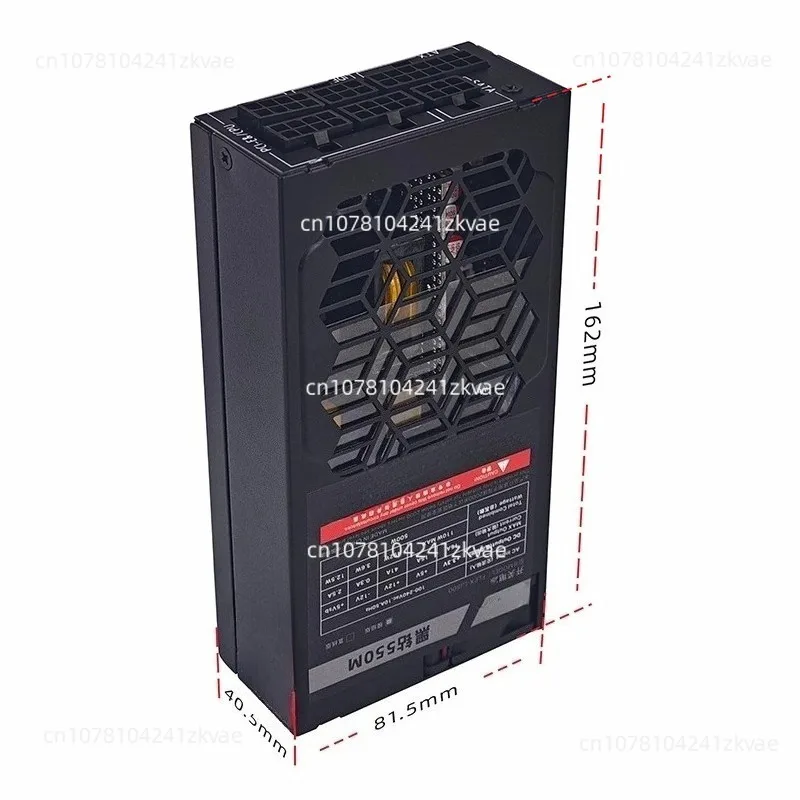 500W Full Modular 1U Mini Silent Power Supply, Compatible With 600W ITX Small Chassis Long Service Life PC Power Unit