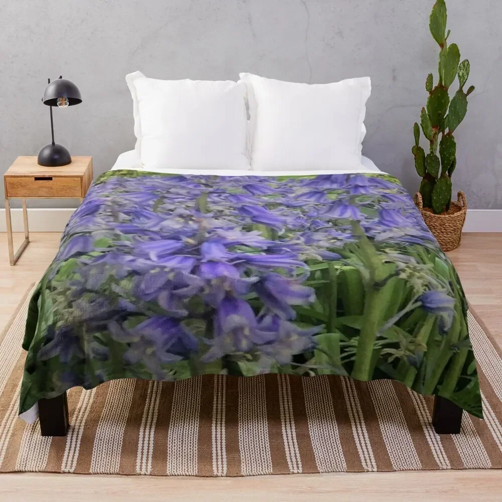 

Bluebells bulbs Throw Blanket Soft Cozy Blanket for Pet Kids Adults
